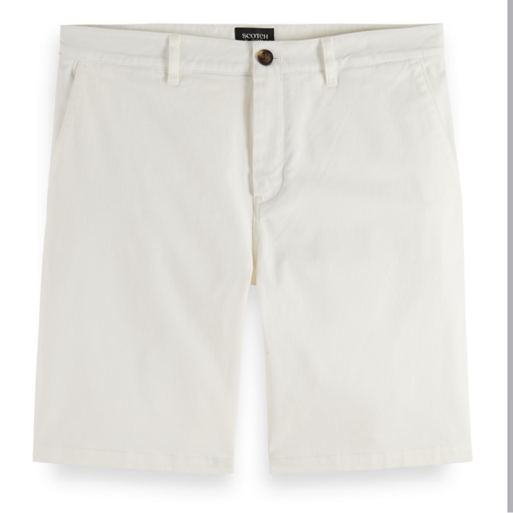 NWOT Scotch & Soda Men's Off White Stuart Shorts Sz 38